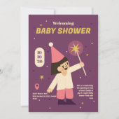 Invitation Baby shower Fée Cute (Devant)