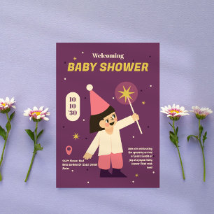 Invitation Baby shower Fée Cute