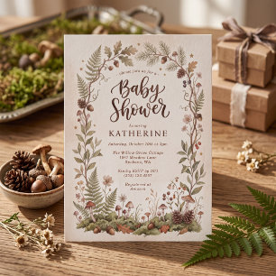 Invitation Baby-Shower Fée des Bois