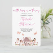Invitation Baby Shower Fée Enchantée (Debout devant)
