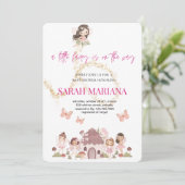 Invitation Baby Shower Fée Enchantée (Debout devant)