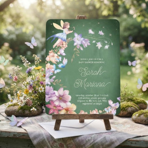 Invitation Baby Shower Fée Enchantée