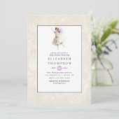 Invitation Baby Shower Fée Lumineuse (Debout devant)