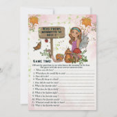 Invitation Baby shower Fée Magique Trivia Jeu Peint à la main (Devant)