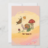 Invitation Baby shower Fée Magique Trivia Jeu Peint à la main (Dos)