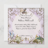Invitation baby shower - Féerie enchantée Princess (Dos)