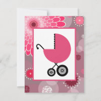 Baby shower féminin - Pots et fleurs de transport