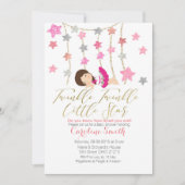 Invitation Baby shower féminine de Pink Twinkle St (Devant)