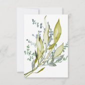 Invitation Baby shower femme enceinte aquarelle (Dos)