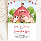 Invitation Baby Shower Ferme