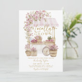 Invitation Baby Shower Ferme du Marché des Fermier (Debout devant)
