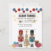 Invitation Baby shower Festif Nutcracker Ornaments (Devant)