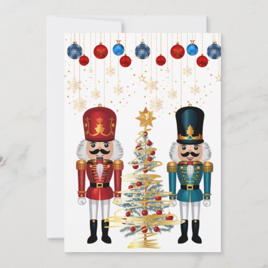 Invitation Baby shower Festif Nutcracker Ornaments (Dos)