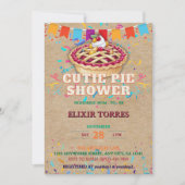 Invitation Baby shower Festive Cutie Pie Party (Devant)