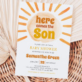 Invitation Baby-Shower Fête Bébé Soleil
