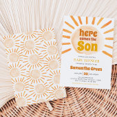 Invitation Baby-Shower Fête Bébé Soleil
