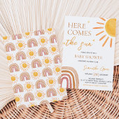 Invitation Baby-Shower Fête Bébé Soleil