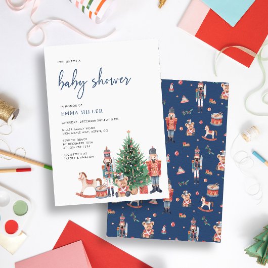 Invitation Baby Shower Fête Bleue pour Bébé