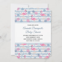 Baby Shower Fête de Naissance Motif Flamant Rose e