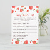 Invitation Baby shower Feud Game, Berry Sweet Baby shower (Debout devant)