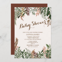 baby shower Feuille А automne