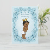 Invitation Baby shower Feuille de Little Prince (Debout devant)