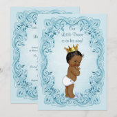 Invitation Baby shower Feuille de Little Prince (Devant / Derrière)