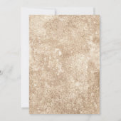 Invitation Baby shower feuille d'or de Balloon Eucalyptus (Dos)