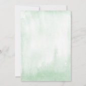 Invitation Baby shower Feuille tropique aquarelle (Dos)