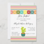 Invitation Baby shower Fiesta (Devant)
