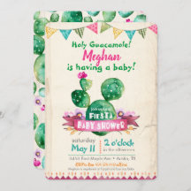 Invitation Baby shower Fiesta
