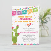 Invitation Baby shower Fiesta (Debout devant)