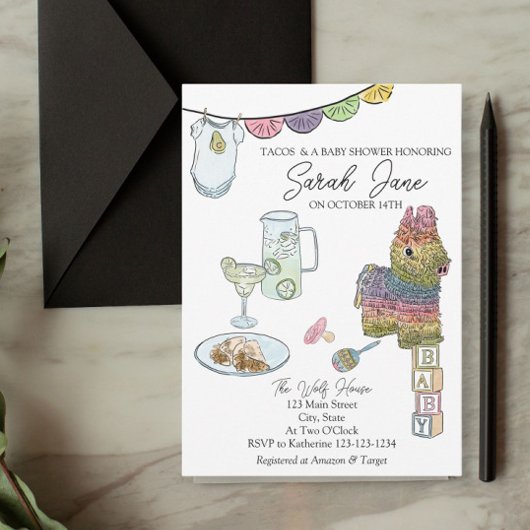Invitation Baby shower Fiesta