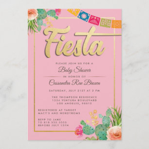 Invitation Baby shower Fiesta