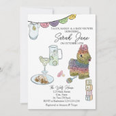 Invitation Baby shower Fiesta (Devant)