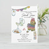 Invitation Baby shower Fiesta (Debout devant)