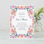 Invitation Baby shower Fiesta (Debout devant)