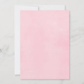 Invitation baby shower Fiesta, aquarelles florales (Dos)