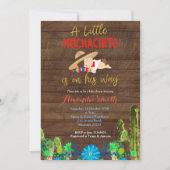 Invitation Baby shower Fiesta Baby Muchacho (Devant)