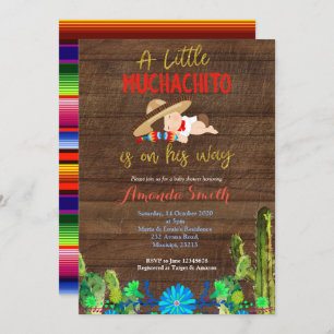 Invitation Baby shower Fiesta Baby Muchacho