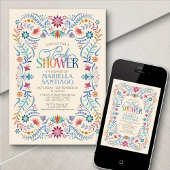 Invitation Baby shower Fiesta Boho