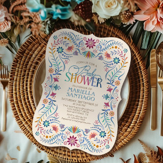 Invitation Baby shower Fiesta Boho