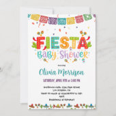 Invitation Baby shower Fiesta coloré (Devant)