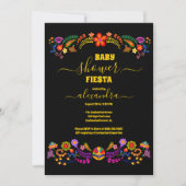 Invitation Baby shower Fiesta coloré mexicain (Devant)