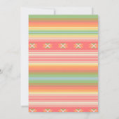 Invitation Baby shower Fiesta coloré mexicain (Dos)