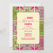 Invitation Baby shower Fiesta coloré mexicain (Devant)