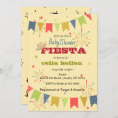 Invitation Baby shower Fiesta mexicain (Devant / Derrière)