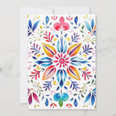 Invitation Baby shower Fiesta mexicain (Dos)