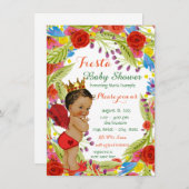 Invitation Baby shower Fiesta mexicain (Devant / Derrière)