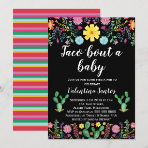 Invitation Baby shower Fiesta mexicaine